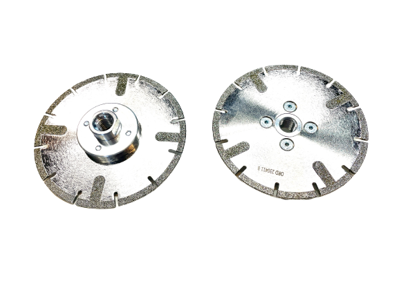 ELECTROPLATED DIAMOND DISC WITH SPOKES  115 mm.  M14