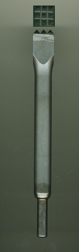 CARBIDE BUSH CHISEL 09 BITS - 20x20 mm. - 10.2 mm. SHANK