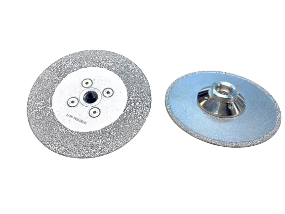 FULL FACE VACUUM BRAZED DIAMOND DISC  125 mm. M14