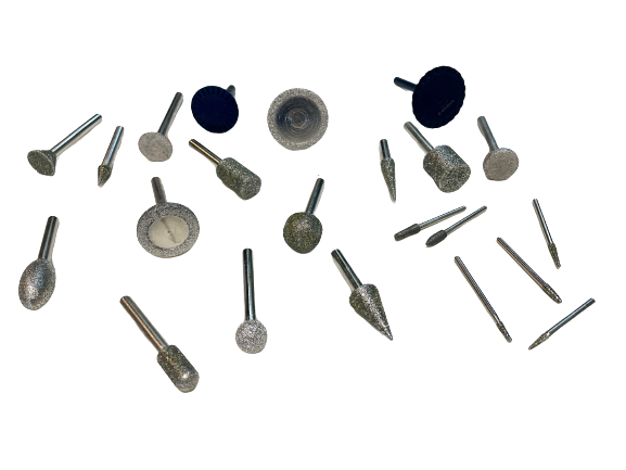 DIAMOND PINS WITH SHANK 3/6 mm