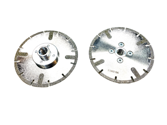 ELECTROPLATED DIAMOND DISC WITH SPOKES  125 mm.  M14